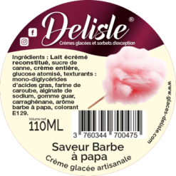 Crème glacée - Saveur Barbe à Papa - 110ml