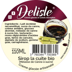 Crème glacée - Sirop la cuite (mélasse de Canne à sucre) - 110ml
